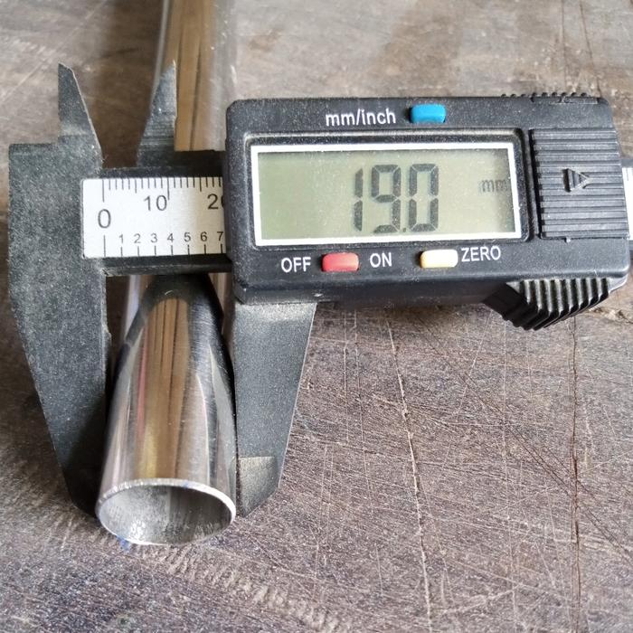 Gambar Pipa Bulat Stainless OD 19 mm Tebal 0,8 mm panjang 70 cm dari TOKO KITA 92 undefined Tokopedia