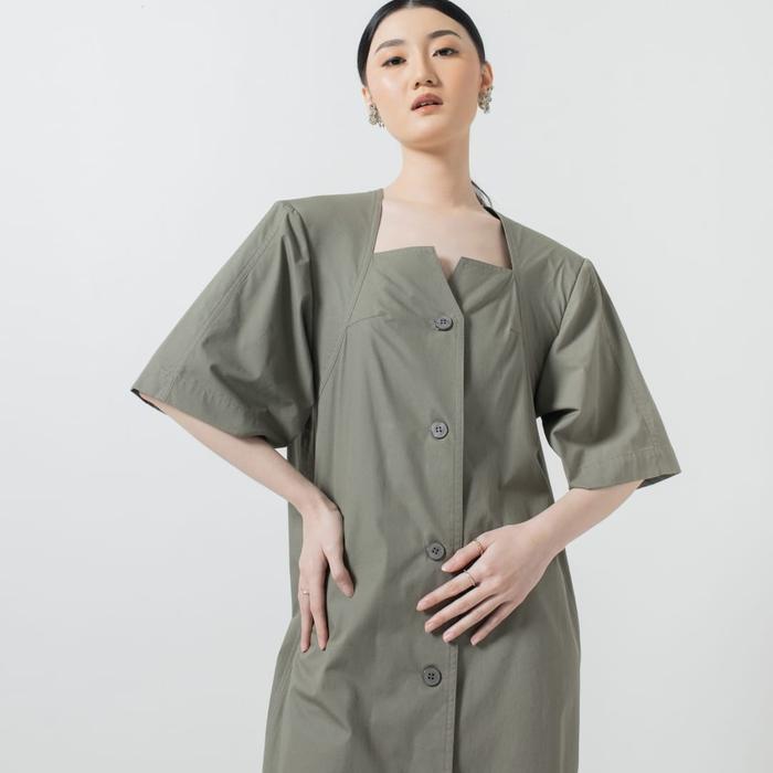 Gambar DAPHNIE DRESS OLIVE - olive, All Size dari CIEL OFFICIAL undefined Tokopedia