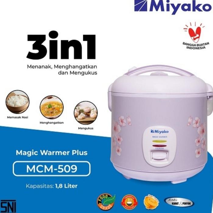 Gambar Magicom/Rice Cooker/ Penanak Nasi Miyako SCM-509 - Packing Plastik dari MANDIRI ELEKTRIK TSM undefined Tokopedia