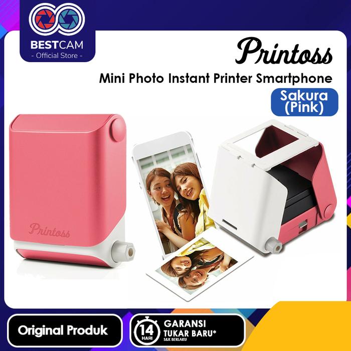 Gambar Printoss Mini Photo Instant Printer Smartphone - Sakura (Pink), Printoss Only dari BestCam undefined Tokopedia
