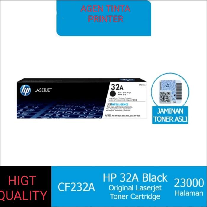 Gambar TONER HP LASERJET IMAGING DRUM 32A BLACK (CF232A) ORIGINAL - Hitam dari Agen Tinta undefined Tokopedia