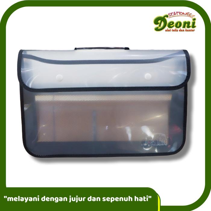 Gambar Jenia Map Plastik Jaring Kancing / Map Kancing Warna Polos / Bag Folio - Hitam dari Toko Deoni Stationery_NEW undefined Tokopedia