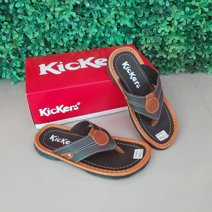 Gambar Sandal Kulit Anak Laki-laki Sendal Cowok Warna Warni (Kode Jpt A1) - Coklat / Tan, 31 dari Zoffy Shop undefined Tokopedia