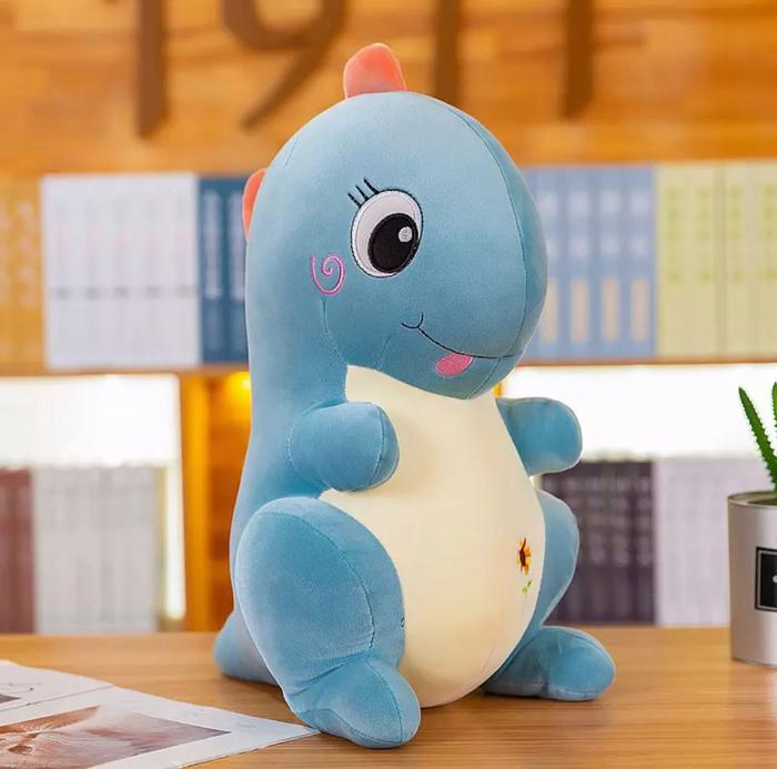 Gambar BONEKA DINOSAURUS 30 cm ANIMAL DINO PLUSH TOYS SUPER SHOFT - Dino Blue dari Faths Negara Boneka undefined 5 Tokopedia
