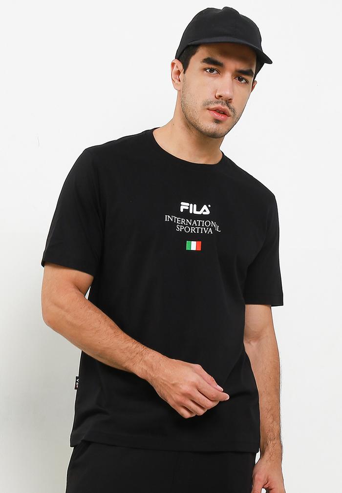 Gambar FILA Kaos Pria Quarto - Black - M dari FILA Official Store undefined Tokopedia