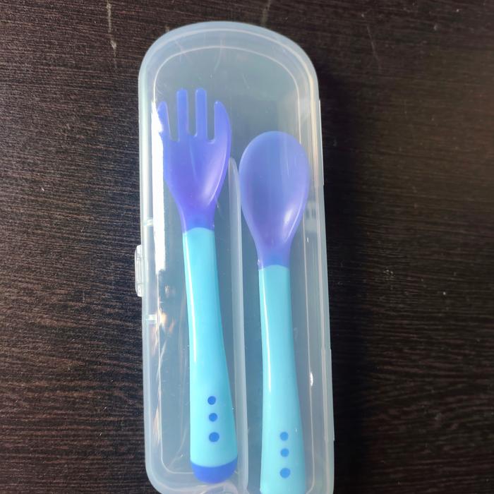 Gambar sendok garpu set mpasi bayi / sendok set bayi anak dari Engelwardiani undefined 5 Tokopedia
