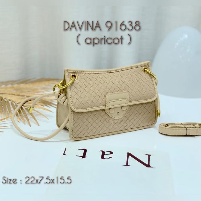 Gambar Davina 91638 Branded Import yg Mewah, Berkelas & Berkualitas Premium - Apricot dari DAVINA BAG OFFICIAL STORE undefined Tokopedia