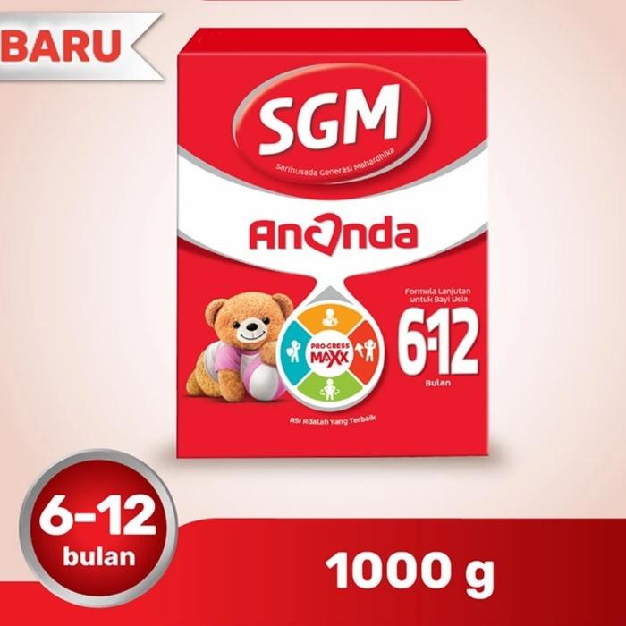 Gambar SGM Ananda 0-6, 6-12 bulan kemasan 1000 gram - 6-12 dari Sakura Baby Kids undefined Tokopedia