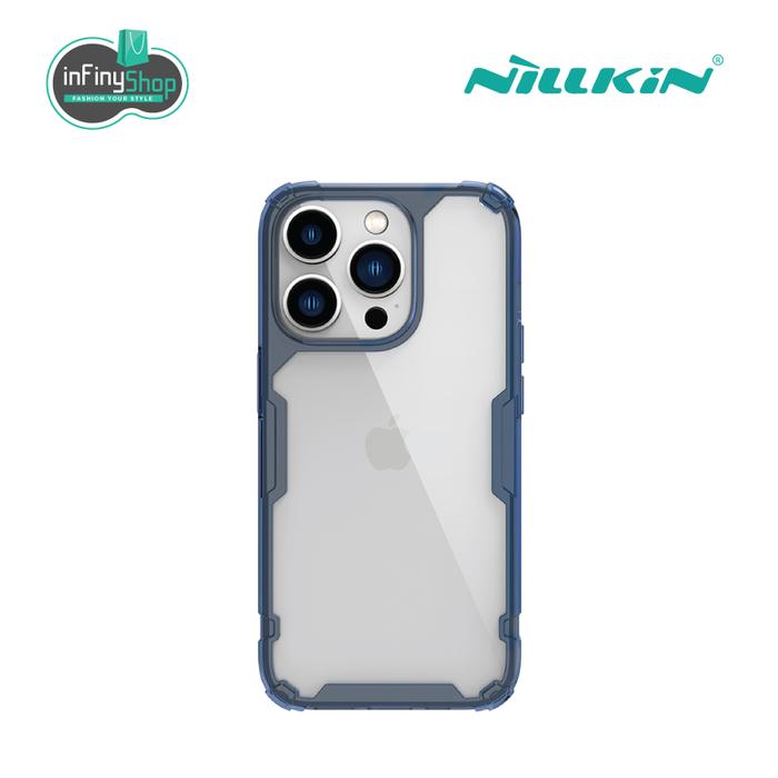 Gambar APPLE IPHONE 14 PRO MAX (6.7) - NILLKIN NATURE TPU PRO CASE - Blue dari Infinyshopid undefined Tokopedia