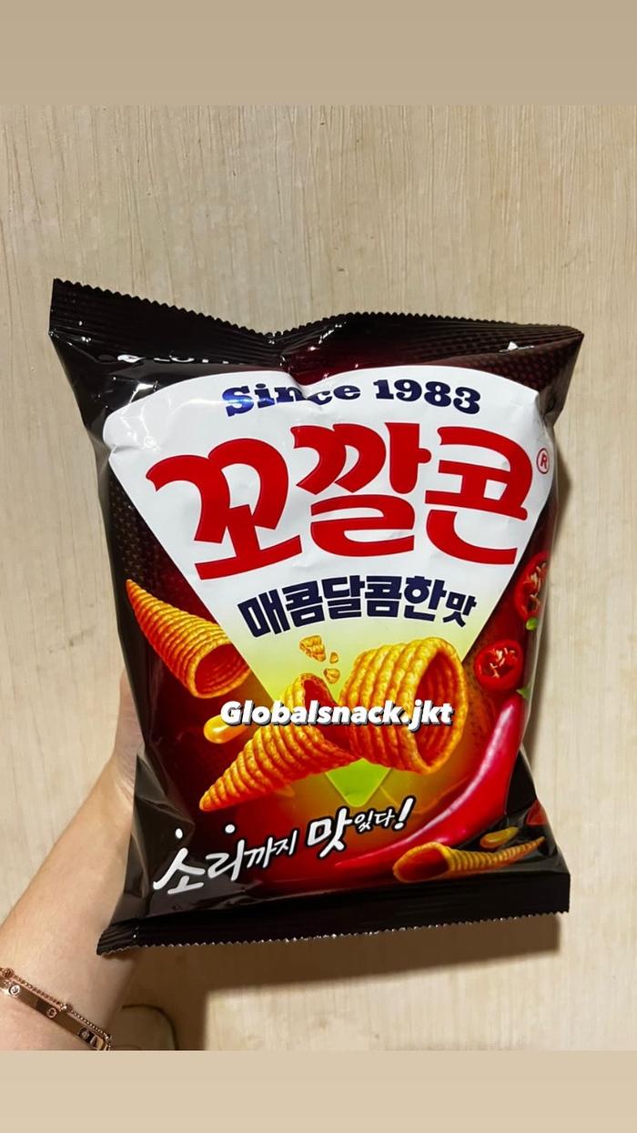 Gambar LOTTE KOKKAL CORN ORIGINAL / GRILLED CORN / SWEET & SPICY KOREA JAGUNG - SWEET SPICY dari Globalsnackjkt undefined Tokopedia