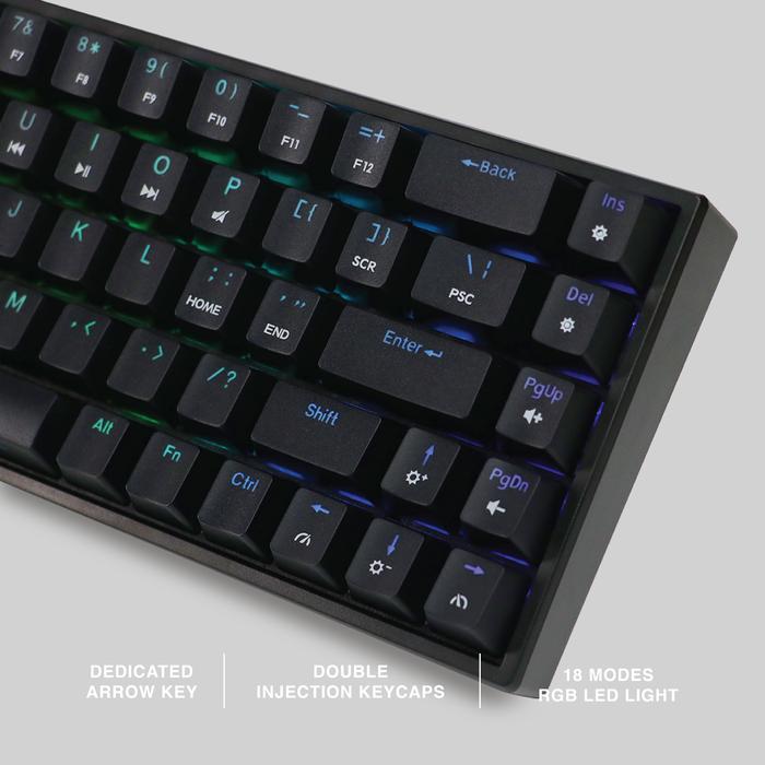 Gambar Keyboard Gaming Mechanical Rexus Daiva RX-D68 Mechanical Keyboard 60% - Hitam, Switch Red dari Odomart Bui undefined Tokopedia