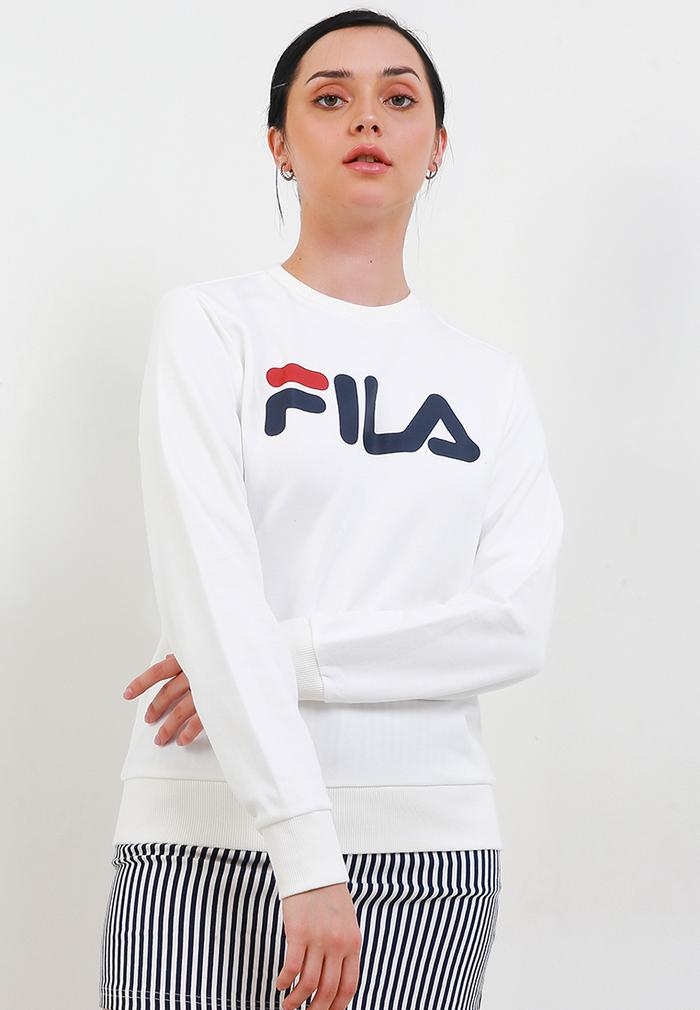 Gambar FILA Egan II Sweatshirt Unisex White Series - XS dari FILA Official Store undefined Tokopedia