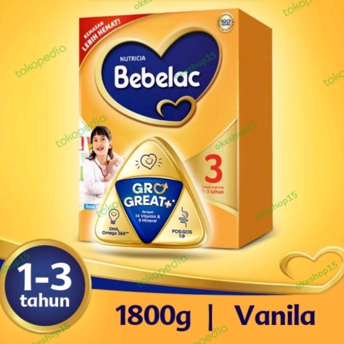 Gambar susu bebelac 3 1800gr vanilla dari Rasyid berkah shop undefined Tokopedia