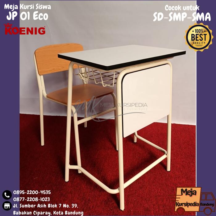 Gambar Meja Kursi Siswa JP 01 Eco / Kursi Meja Sekolah Tiffany / SD SMP SMA - JP 01 Eco dari Meja Kursipedia undefined Tokopedia