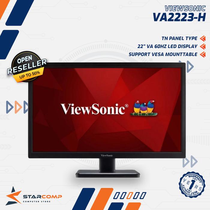 Gambar LED Monitor Viewsonic VA2223H 21.5 FHD HDMI VGA-Viewsonic VA2223-H dari Starcomp Origin undefined Tokopedia