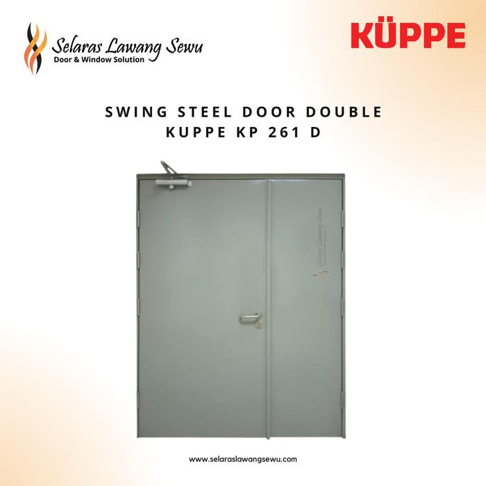 Gambar Pintu Baja Swing Steel Door Double KUPPE KP 261 D - Excel White dari Selaras Lawang Sewu Official undefined Tokopedia