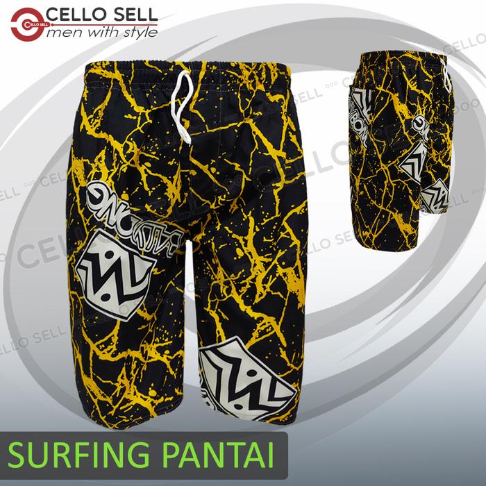 Gambar Celana Pendek santai/surfing trendy - Kuning dari CelloSell undefined Tokopedia