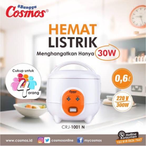 Gambar penanak nasi mini cosmos harmon crj 6601 6803 1001 101 1031 1803 anti - Crj 1001 0.6L dari Sk bali undefined Tokopedia