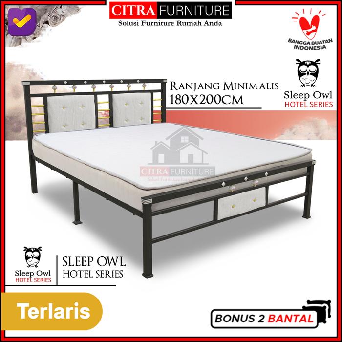 Gambar Ranjang Besi Minimalis |Dipan Besi |Rangka Tempat Tidur Springbed 180 - 180 x 200, Hanya Ranjang dari Citra furniture undefined Tokopedia