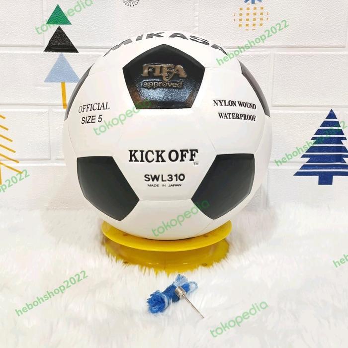 Gambar Bola kaki Mikasa press no 5 Hitam putih/football murah berkualitas dari sukses8899 undefined Tokopedia