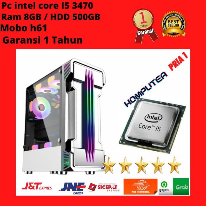 Jual PC Gaming i5 3470 Ram 8GB-PC DESAIN-Hardisk 500GB-Suportt