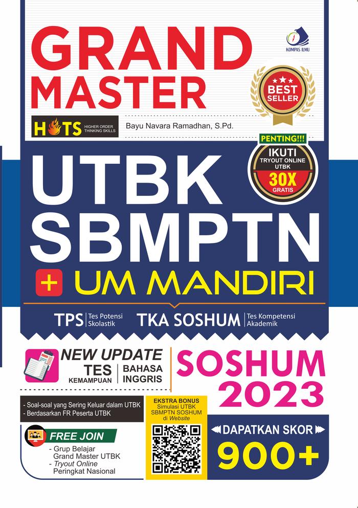 Gambar GRAND MASTER UTBK SBMPTN SOSHUM 2022 - TERBARU KOMPAS ILMU - SBM SOSHUM 2023 dari Kompas Ilmu Yogyakarta undefined Tokopedia