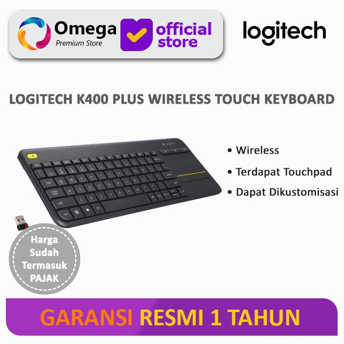 Gambar Logitech Wireless Touch Keyboard K400 Plus - Hitam dari Omega Premium Store undefined Tokopedia