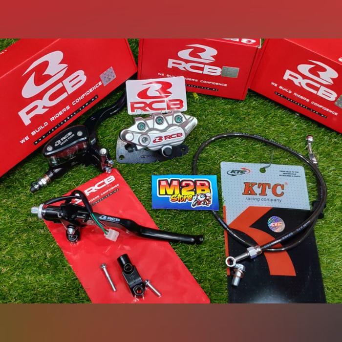 Gambar Master Rem E2 + handle kiri Selang KTC Kaliper Rcb S Series Beat Vario - Silver dari M2B store undefined Tokopedia