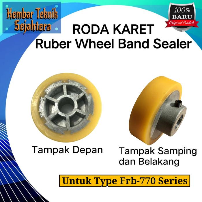 Jual Roda roll karet mesin band sealer frb-770/Rubber wheel - Jakarta ...