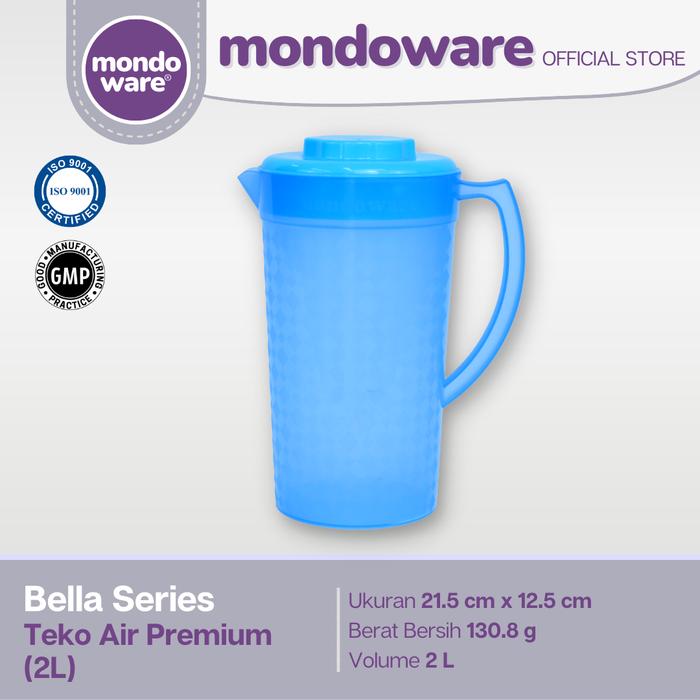 Gambar Teko Air Premium - Water Jug (2,0 L) - Bella Series (Mondoware) - Biru dari Mondoware Plastics undefined Tokopedia