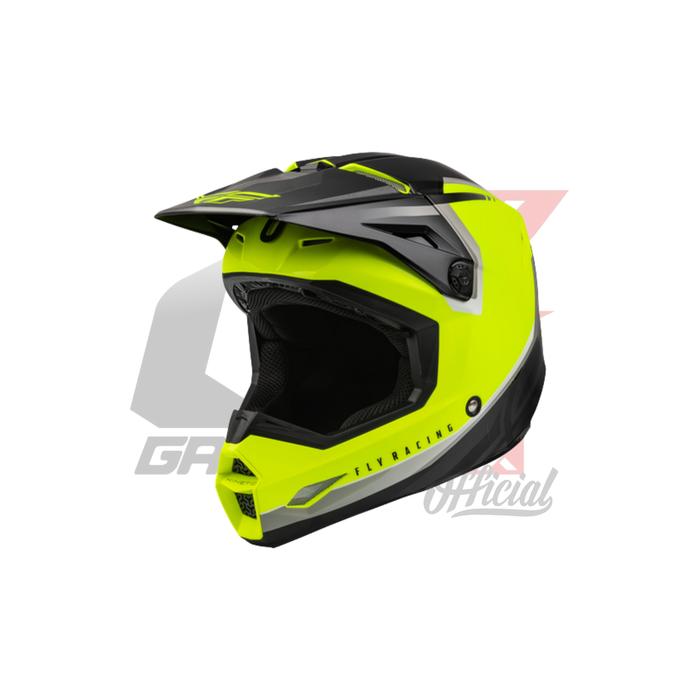 Jual HELM FLY RACING KINETIC VISION HELMET HI VIZ YELLOW BLACK