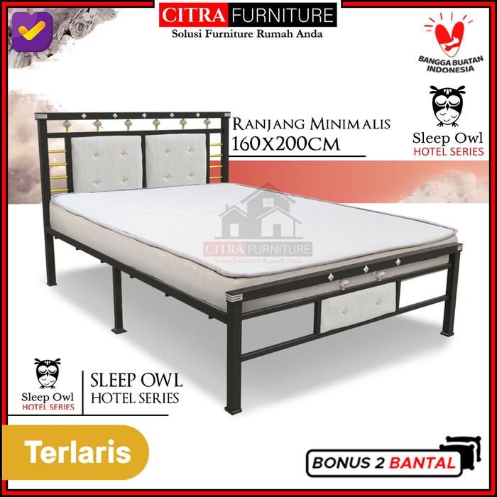 Gambar Ranjang Besi Minimalis |Dipan Besi |Rangka Tempat Tidur Springbed 160 - 160 x 200, Hanya Ranjang dari Citra furniture undefined Tokopedia