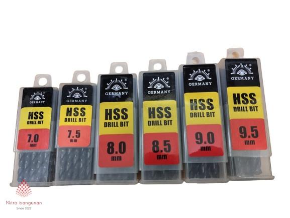 Gambar Mata Bor Besi Kayu Tjap Mata Cap Mata 7mm 7.5mm 8mm 8.5mm 9mm 9.5mm - 7.5mm dari MITRA BANGUNAN 888 undefined Tokopedia