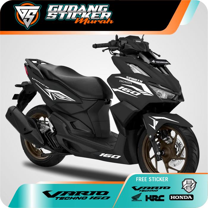 Gambar STRIPING CUTTING HONDA VARIO 160 BARU STIKER AKSESORIS MOTOR 2 - Putih dari GudangStikerCutting undefined Tokopedia