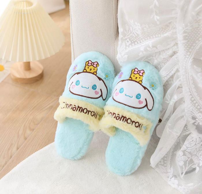 Gambar SANDAL RUMAH MELODY HELLO KITTY KUROMI CINNAMOROLL POMPOMPURIN KEROPPI - Cinnamoroll dari Kostum Pesta undefined Tokopedia