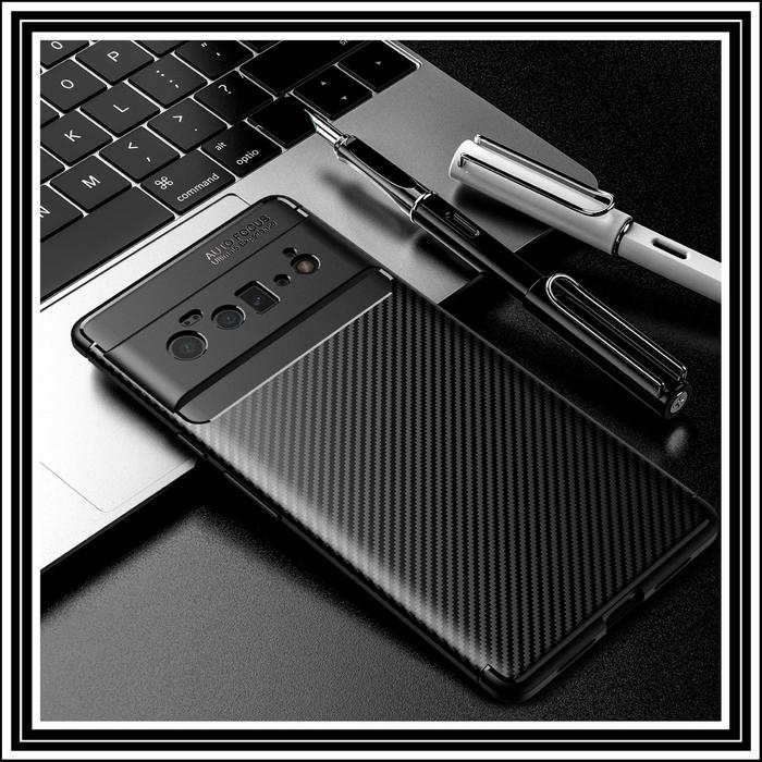 Gambar GOOGLE PIXEL 6 PRO CASE AUTO FOCUS CARBON ORIGINAL SOFTCASE COVER SOFT - HITAM, G.PIXEL 6 PRO dari Markas acc 88 undefined Tokopedia