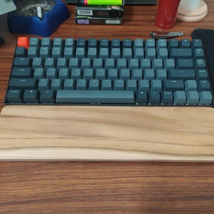 Gambar Palm Rest Wrist Arm Rest Kayu Jati Dudukan Tangan Keyboard keychron - Jati dari Hagia Decorative undefined Tokopedia