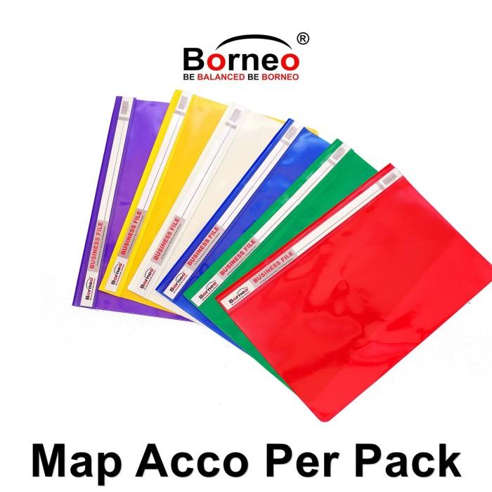 Gambar MAP ACCO BORNEO / MAP KERTAS / BUSINESS FILE PACK / isi 12 - UNGU dari TBMODHI undefined Tokopedia