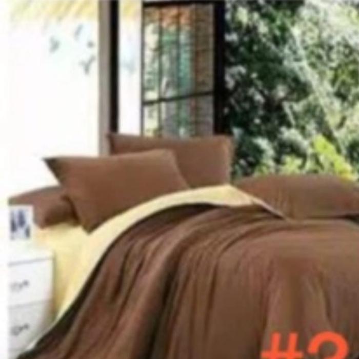 Gambar sprei POLOS WARNA COKLAT ukuran 90x200x25 dengan karet ANTI GESER dari berkah1007 undefined Tokopedia