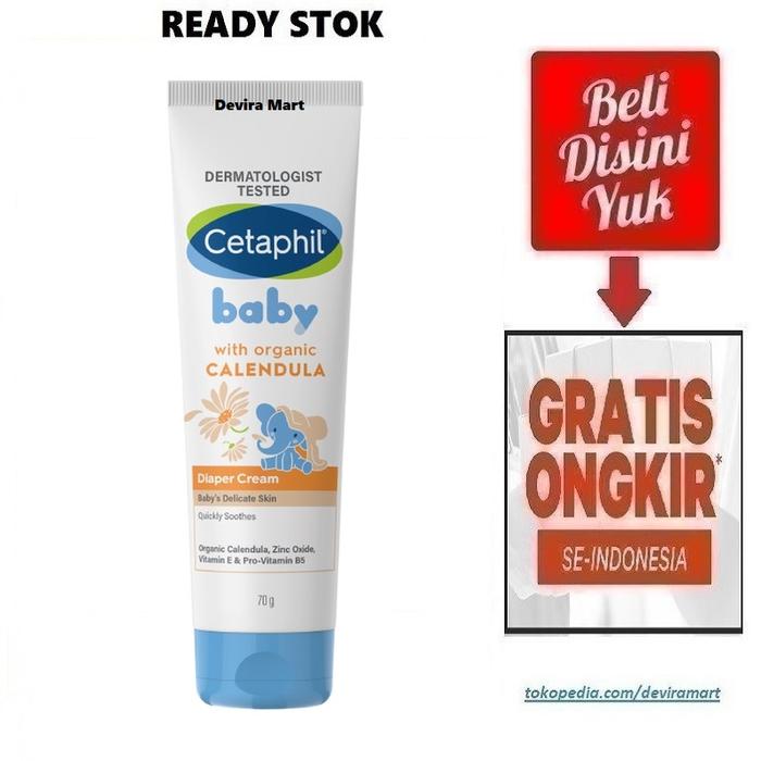 Gambar Cetaphil Baby Diaper Cream Organic Calendula Krim Organik Cetapil 70 g dari Devira Shops undefined Tokopedia