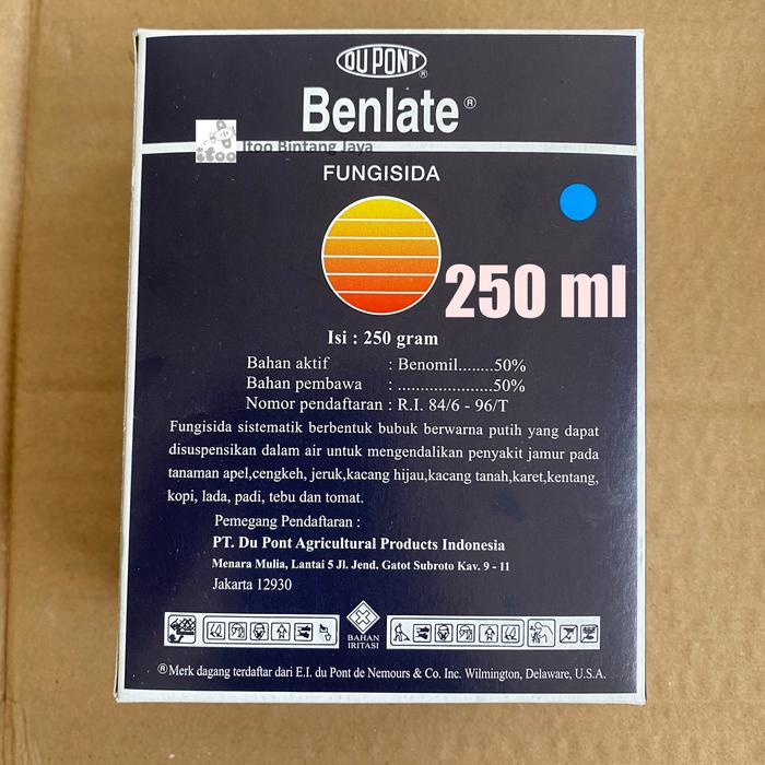 Jual Fungisida Sistemik DuPont Benlate Benomil 50 WP 250 gr - Kota ...