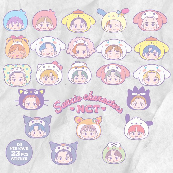 Gambar Sticker pack NCT SANRIO / Stiker kpop / Stiker nct isi 23 pcs - 1 dari ANIMEY hobbies undefined Tokopedia
