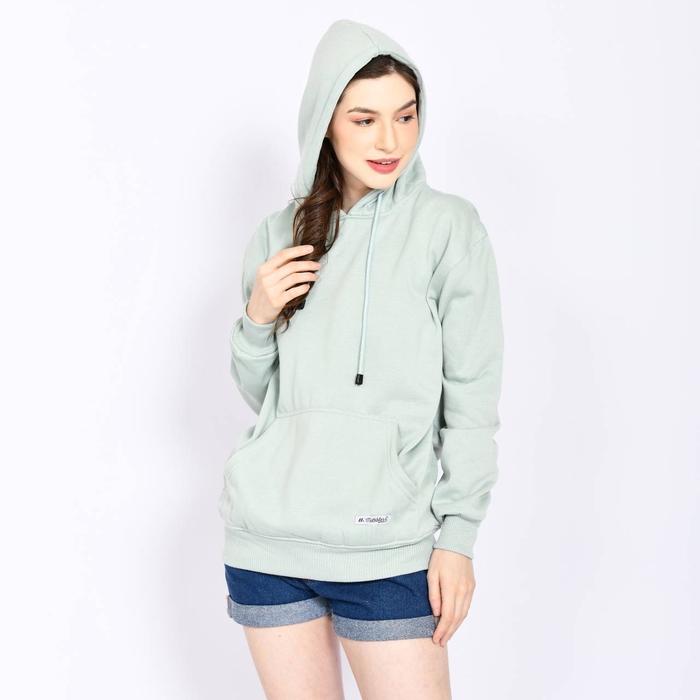 Gambar Jaket Hoodie Wanita Basic Polos Premium Sweater Casual Original - Hijau Mint, L dari Valid Store_NEW undefined Tokopedia