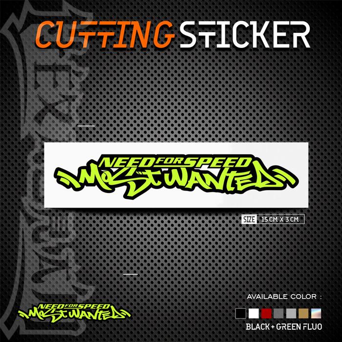Gambar Cutting Sticker NFS Most Wanted Text Dua Warna - HitamHijauFluo dari Hexagram Stiker undefined Tokopedia