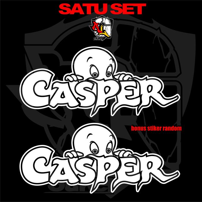 Gambar CATING STIKER/STRIPING BEAT/STIKER BODDY MOTOR/STIKER KARTUN CASPER - Merah, PREMIUM dari Alg cutting stiker undefined 4 Tokopedia