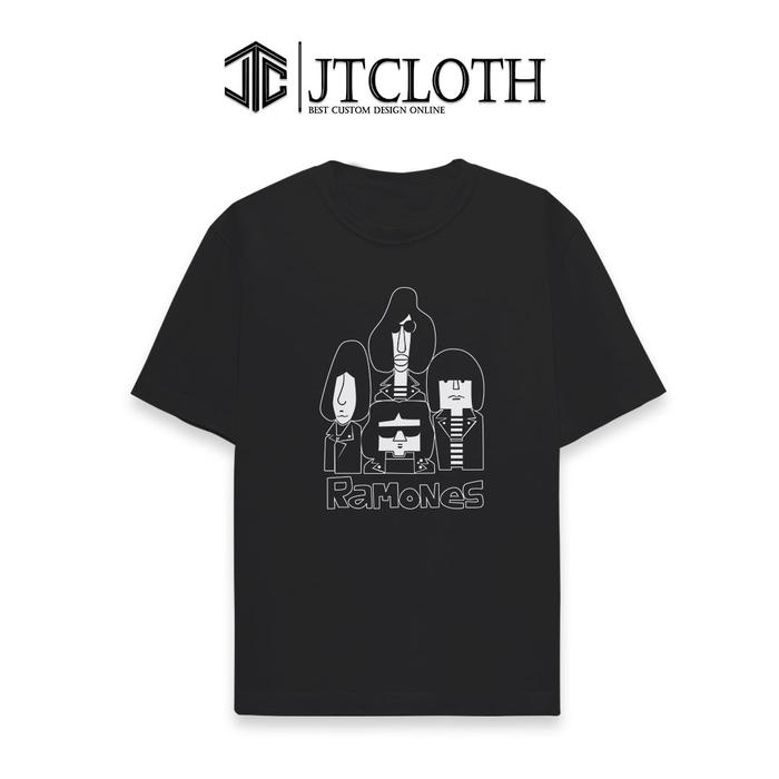 Funny Ramones 2d Band Vintage T-shirt Kaos jtcloth Putih, S di Jtcloth  Shop Tokopedia