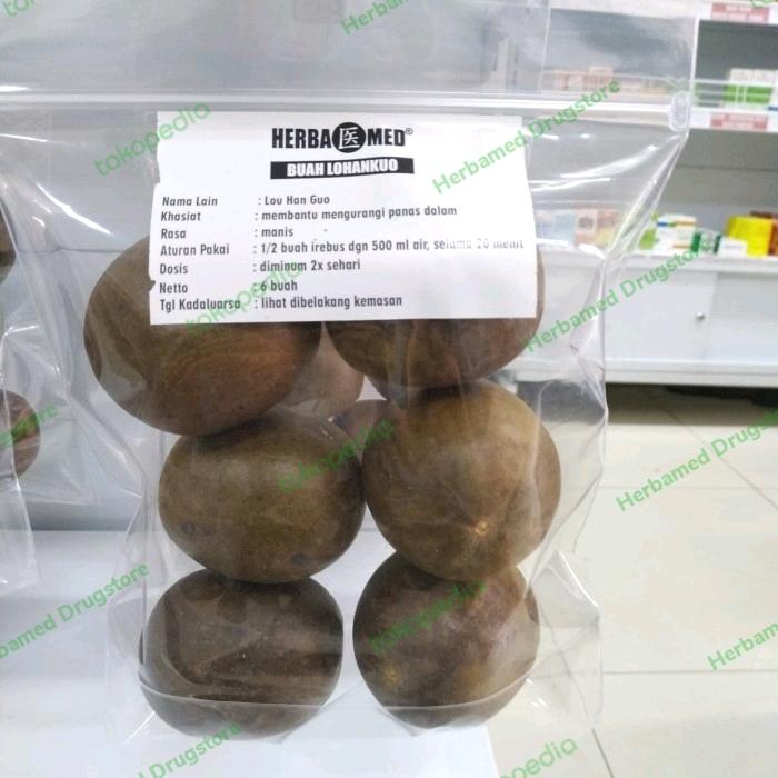 Gambar Buah Lohankuo isi 6 dari HerbamedDrugstore undefined Tokopedia