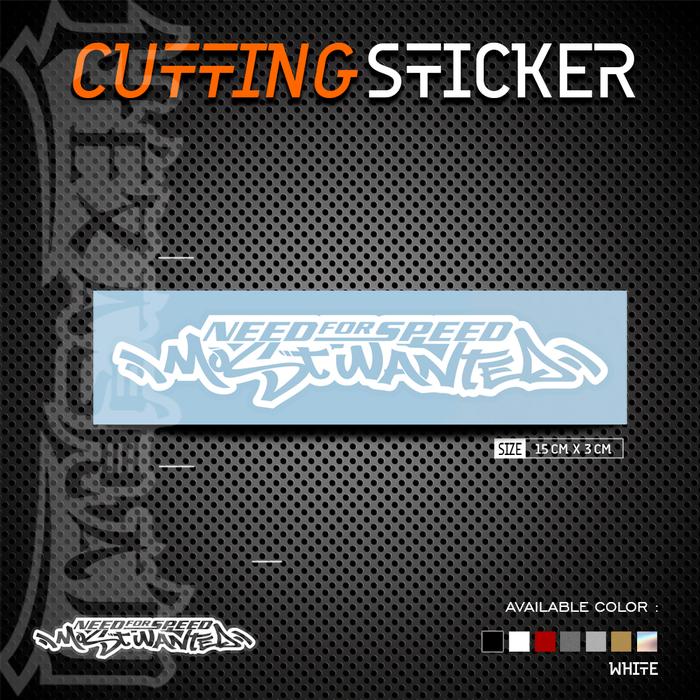 Gambar Cutting Sticker Need For Speed Most Wanted Outline Satu Warna - Putih dari Hexagram Stiker undefined Tokopedia