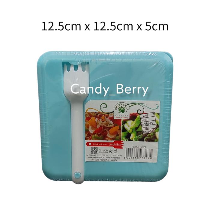 Gambar Kotak makan lunch box Green Leaf Greenleaf Florimel 7323 720ml - Biru Muda dari CandySweetyShop undefined Tokopedia