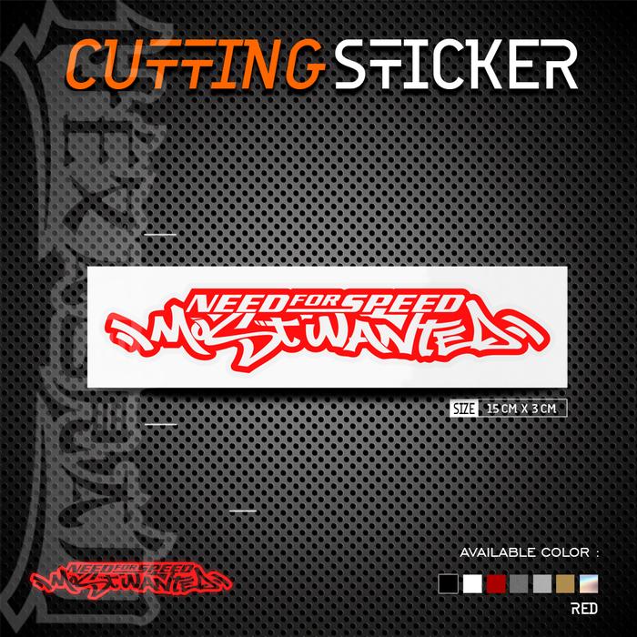 Gambar Cutting Sticker Need For Speed Most Wanted Outline Satu Warna - Merah dari Hexagram Stiker undefined Tokopedia